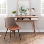 Pebble Contemporary Natural Wood Double Desk 14 Pebble Contemporary Natural Wood Double Desk
