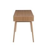 Pebble Contemporary Natural Wood Double Desk 19 Pebble Contemporary Natural Wood Double Desk
