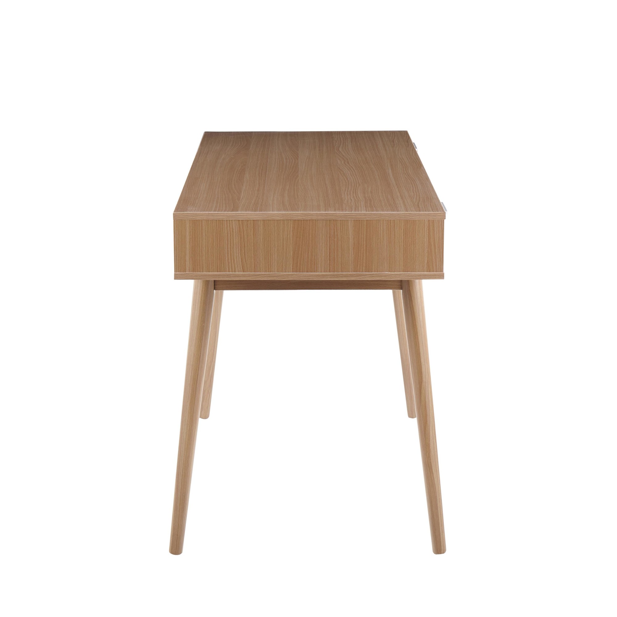 Pebble Contemporary Natural Wood Double Desk 6 Pebble Contemporary Natural Wood Double Desk - Image 6