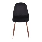 Pebble Contemporary Walnut Black Velvet Dining Chairs (Set of 2) 21 Pebble Contemporary Walnut Black Velvet Dining Chairs (Set of 2)