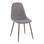 Pebble Contemporary Walnut and Charcoal Dining Chairs (Set of 2) 14 Pebble Contemporary Walnut and Charcoal Dining Chairs (Set of 2)