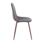 Pebble Contemporary Walnut and Charcoal Dining Chairs (Set of 2) 15 Pebble Contemporary Walnut and Charcoal Dining Chairs (Set of 2)