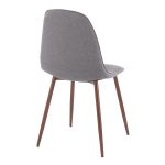 Pebble Contemporary Walnut and Charcoal Dining Chairs (Set of 2) 16 Pebble Contemporary Walnut and Charcoal Dining Chairs (Set of 2)