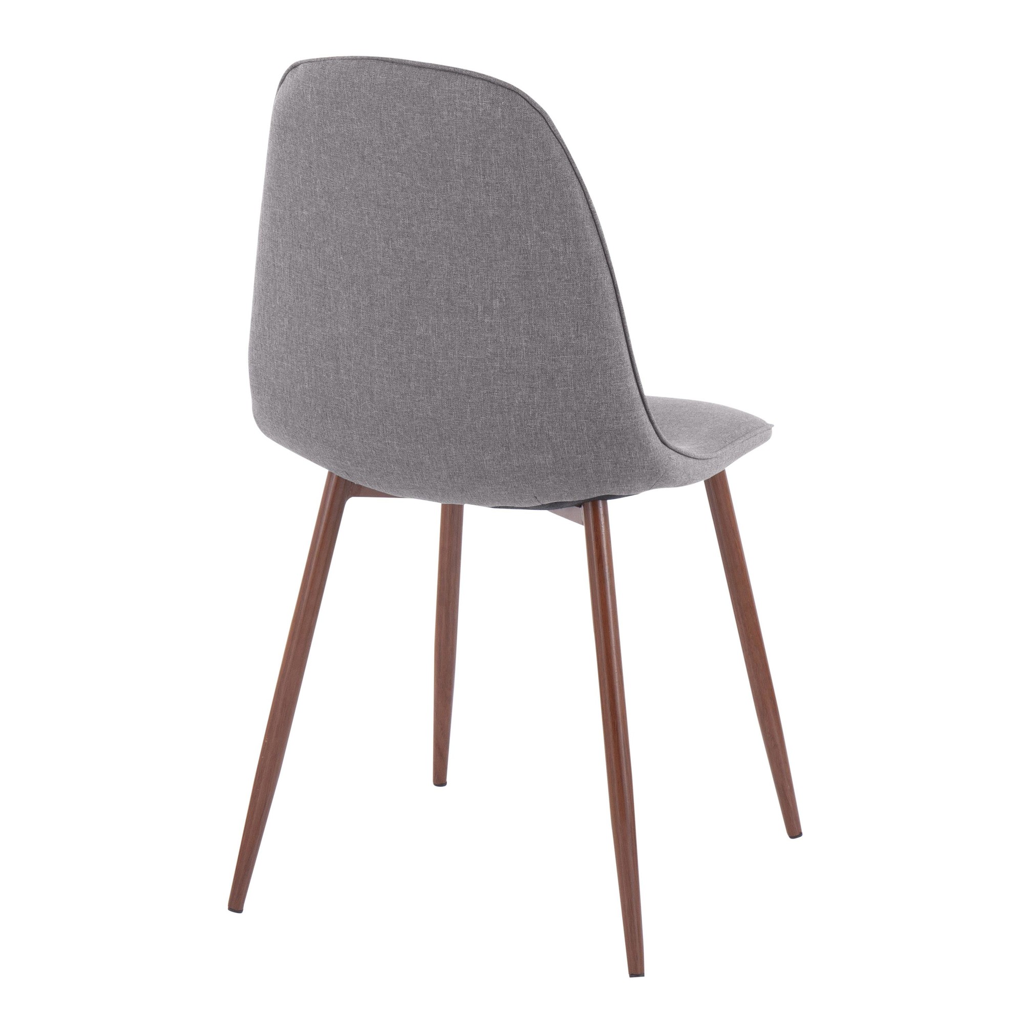 Pebble Contemporary Walnut and Charcoal Dining Chairs (Set of 2) 6 Pebble Contemporary Walnut and Charcoal Dining Chairs (Set of 2) - Image 6