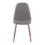 Pebble Contemporary Walnut and Charcoal Dining Chairs (Set of 2) 18 Pebble Contemporary Walnut and Charcoal Dining Chairs (Set of 2)