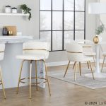Pebble Contemporary White Marble Veneer Round Dining Table 15 Pebble Contemporary White Marble Veneer Round Dining Table