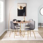 Pebble Gold Steel Charcoal Fabric Contemporary Chairs (Set of 2) 12 Pebble Gold Steel Charcoal Fabric Contemporary Chairs (Set of 2)