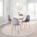 Pebble Grey Velvet Gold Contemporary Accent Chairs (Set of 2) 17 Pebble Grey Velvet Gold Contemporary Accent Chairs (Set of 2)