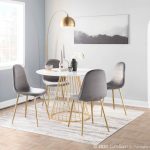 Pebble Grey Velvet Gold Contemporary Accent Chairs (Set of 2) 16 Pebble Grey Velvet Gold Contemporary Accent Chairs (Set of 2)