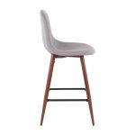 Pebble Light Grey Walnut Mid-Century Modern Counter Stools (Set of 2) 13 Pebble Light Grey Walnut Mid-Century Modern Counter Stools (Set of 2)