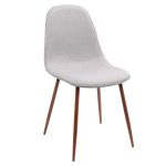 Pebble Walnut and Grey Mid-Century Modern Dining Chairs (Set of 3) 17 Pebble Walnut and Grey Mid-Century Modern Dining Chairs (Set of 3)