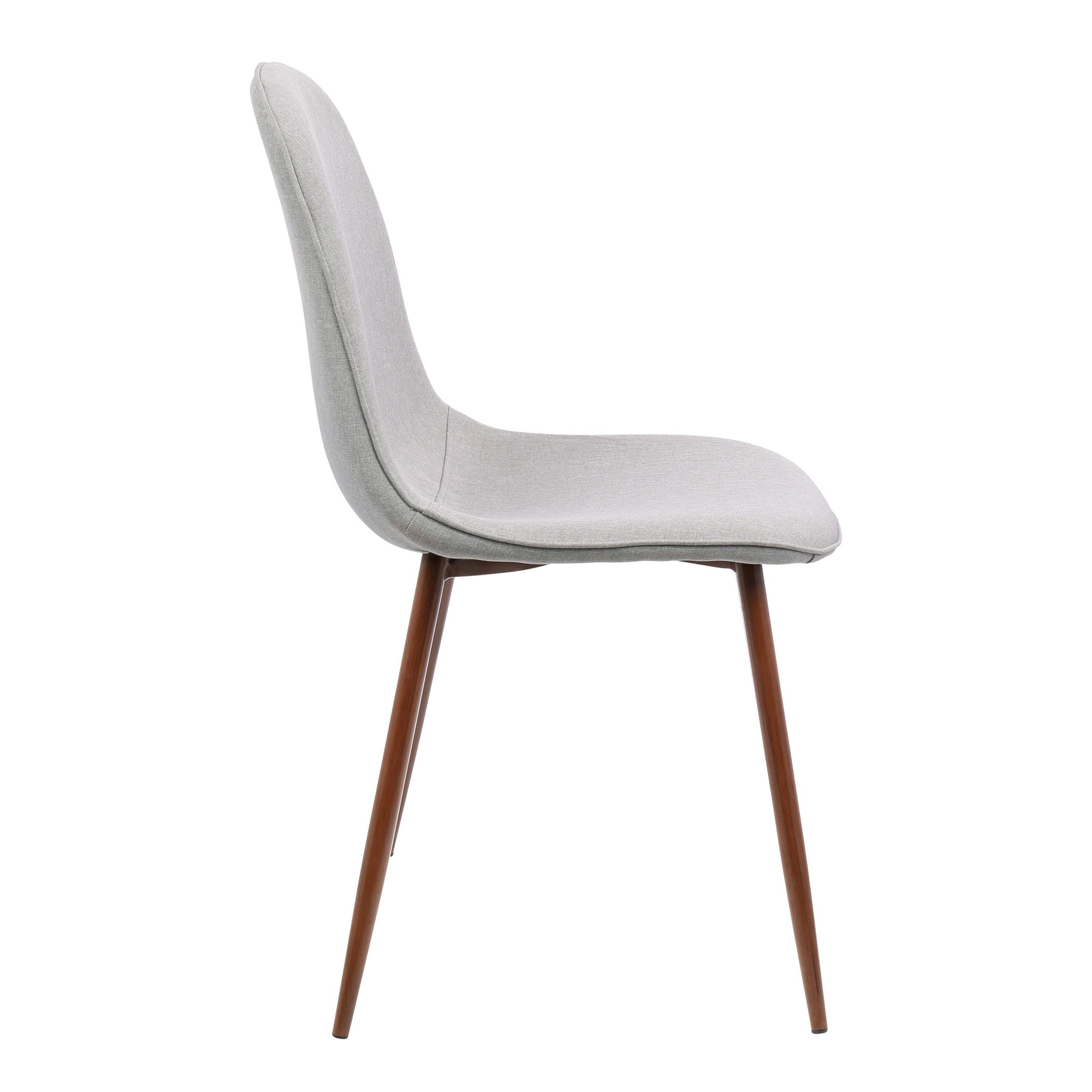 Pebble Walnut and Grey Mid-Century Modern Dining Chairs (Set of 3) 6 Pebble Walnut and Grey Mid-Century Modern Dining Chairs (Set of 3) - Image 6