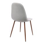 Pebble Walnut and Grey Mid-Century Modern Dining Chairs (Set of 3) 19 Pebble Walnut and Grey Mid-Century Modern Dining Chairs (Set of 3)