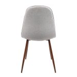 Pebble Walnut and Grey Mid-Century Modern Dining Chairs (Set of 3) 20 Pebble Walnut and Grey Mid-Century Modern Dining Chairs (Set of 3)