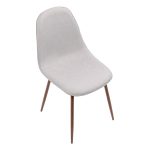 Pebble Walnut and Grey Mid-Century Modern Dining Chairs (Set of 3) 22 Pebble Walnut and Grey Mid-Century Modern Dining Chairs (Set of 3)