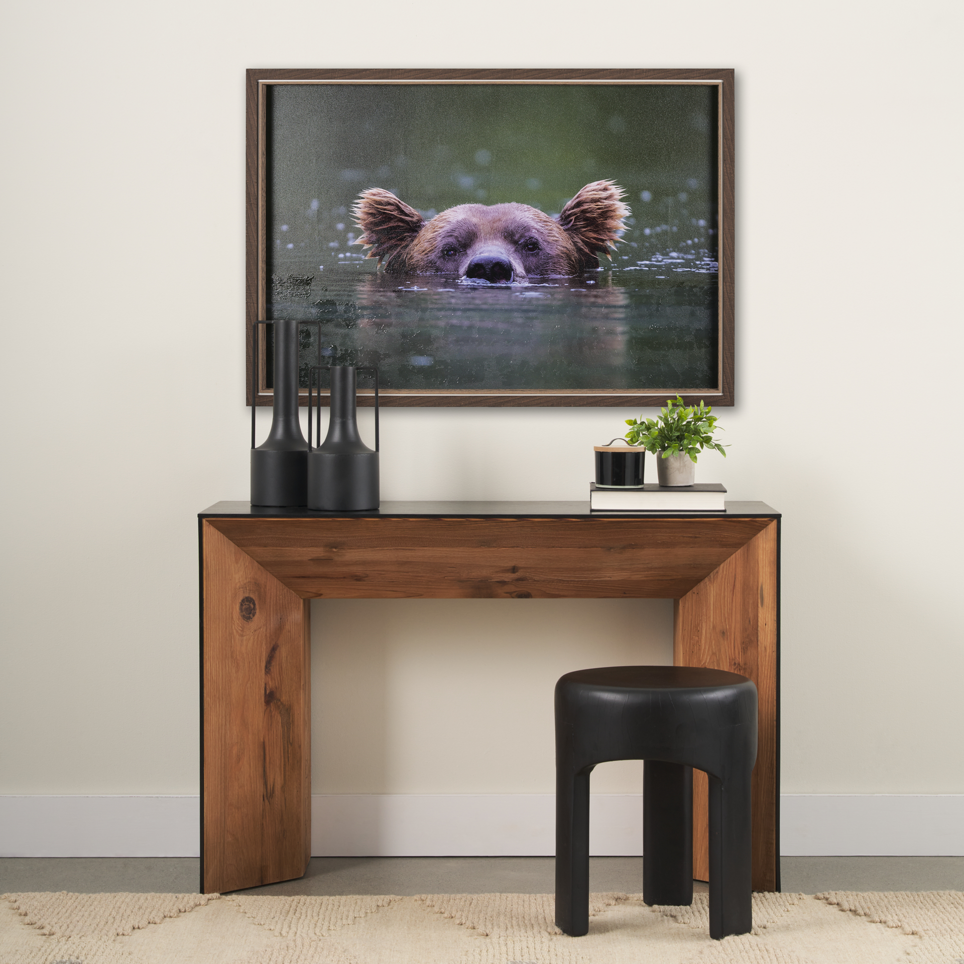 Peeking Out by Mercana Studio a Hand Embelished Textured Framed Art Print 2 Peeking Out by Mercana Studio a Hand Embelished Textured Framed Art Print - Image 2