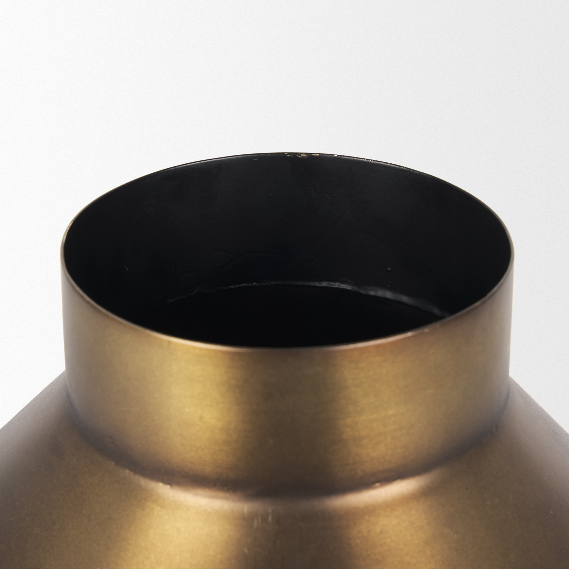 Perrin Large Brushed Gold Metal Decorative Vase 8 Perrin Large Brushed Gold Metal Decorative Vase - Image 8