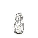 Petiole I Small Gold Toned Metal Table Candle Holder