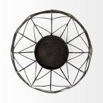 Petiole I Small Gold Toned Metal Table Candle Holder