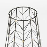 Petiole I Small Gold Toned Metal Table Candle Holder