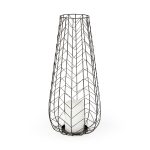 Petiole II Large Gold Toned Metal Table Candle Holder