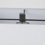 Peyton 14.0L x 9.0W x 26.2H Black Metal W/Marble Cube and White Shade Table Lamp