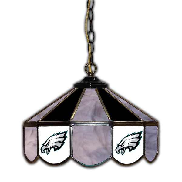 Philadelphia Eagles 14 inch Stained Glass Handcrafted Pub Light