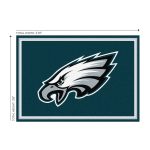 Philadelphia Eagles 3x4 Spirit Area Rug Officially Licensed NFL