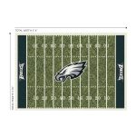 Philadelphia Eagles 4x6 Homefield Football Field Area Rug
