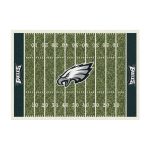 Philadelphia Eagles 4x6 Homefield Football Field Area Rug