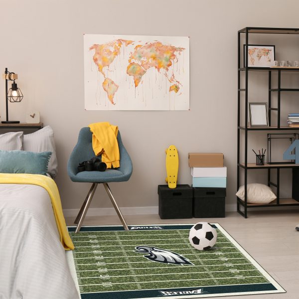 Philadelphia Eagles 4x6 Homefield Football Field Area Rug 4