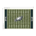 Philadelphia Eagles 6x8 Homefield Football Field Area Rug
