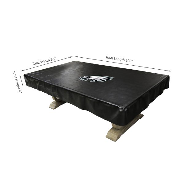 Philadelphia Eagles 8 Billiard Table Cover Black Naugahyde