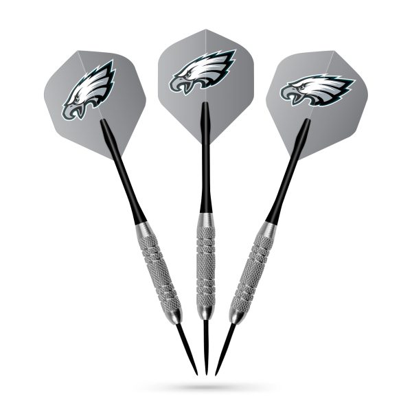 Philadelphia Eagles Bristle Dartboard Cabinet Set 3