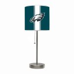 Philadelphia Eagles Chrome USB Charging Lamp with Shade
