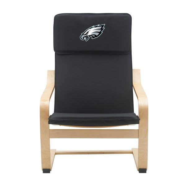 Philadelphia Eagles Embroidered Birch Bentwood Accent Chair 3