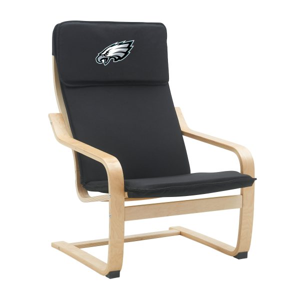 Philadelphia Eagles Embroidered Birch Bentwood Accent Chair 4