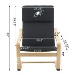 Philadelphia Eagles Embroidered Birch Bentwood Accent Chair