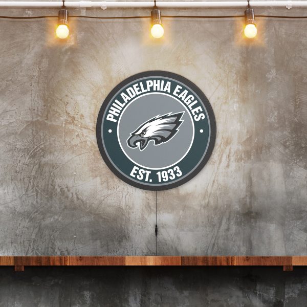 Philadelphia Eagles LED Establish Date Sign 2