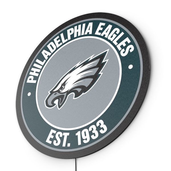 Philadelphia Eagles LED Establish Date Sign 6