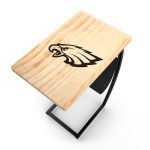 Philadelphia Eagles Laser Etched C-Shape Side Table