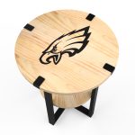 Philadelphia Eagles Laser Etched Charging Side Table