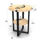 Philadelphia Eagles Laser Etched Charging Side Table