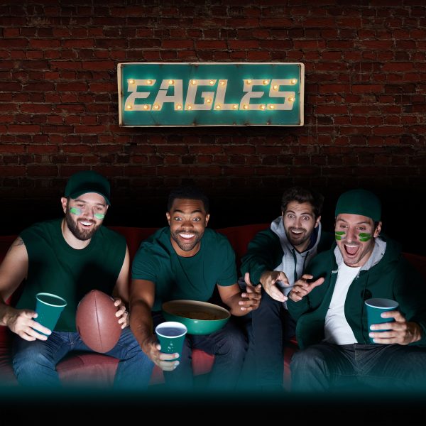 Philadelphia Eagles Lighted Recycled Metal Street Sign 1