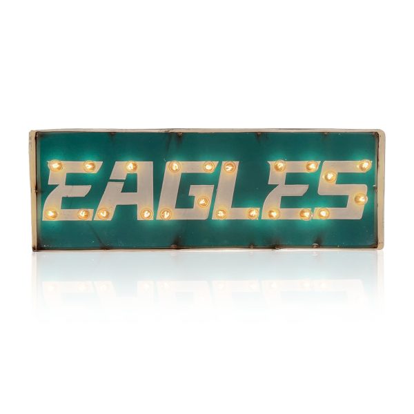 Philadelphia Eagles Lighted Recycled Metal Street Sign 3
