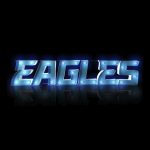 Philadelphia Eagles Lighted Recycled Metal Wordmark Logo Sign