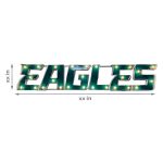Philadelphia Eagles Lighted Recycled Metal Wordmark Logo Sign