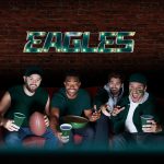 Philadelphia Eagles Lighted Recycled Metal Wordmark Logo Sign