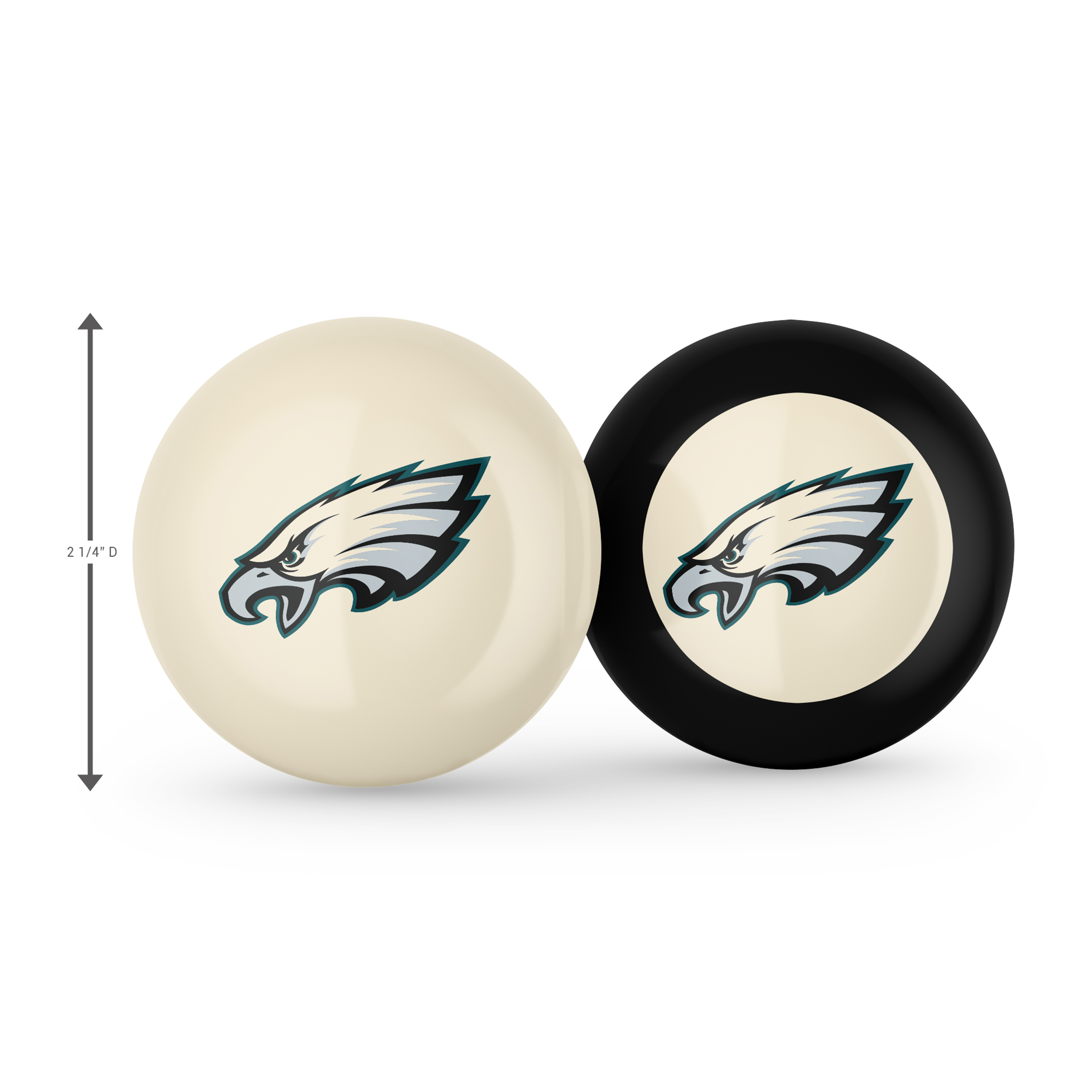 Philadelphia Eagles Logo Cue and Eight Ball Set 3 Philadelphia Eagles Logo Cue and Eight Ball Set - Image 3