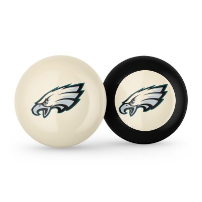 Philadelphia Eagles Logo Cue and Eight Ball Set